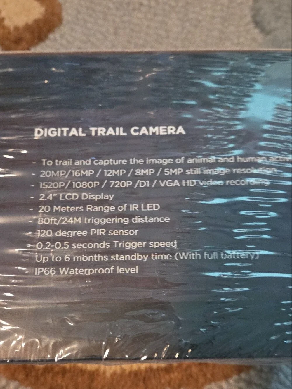Digital Wildlife Camera 20MP CMOS Sensor - Black